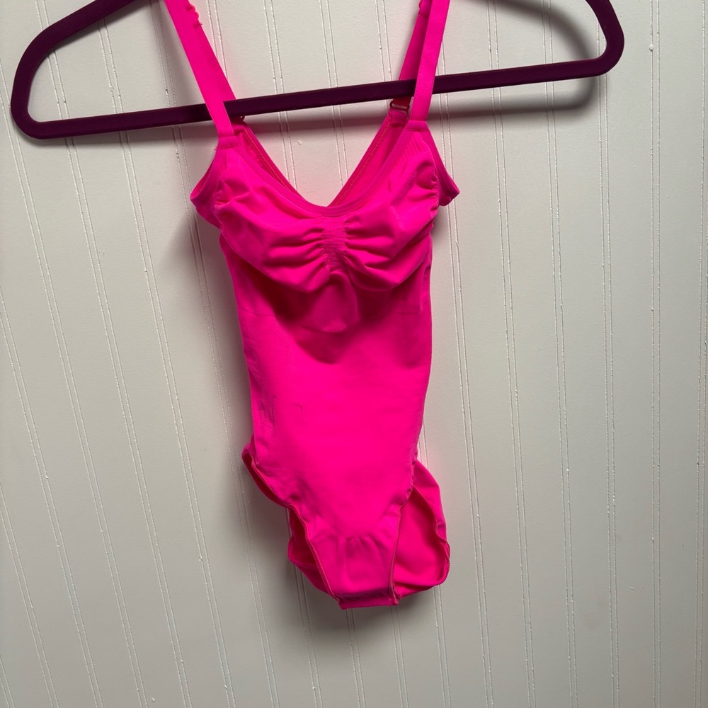 SKIMS Vibrant Pink Sculpt Bodysuit